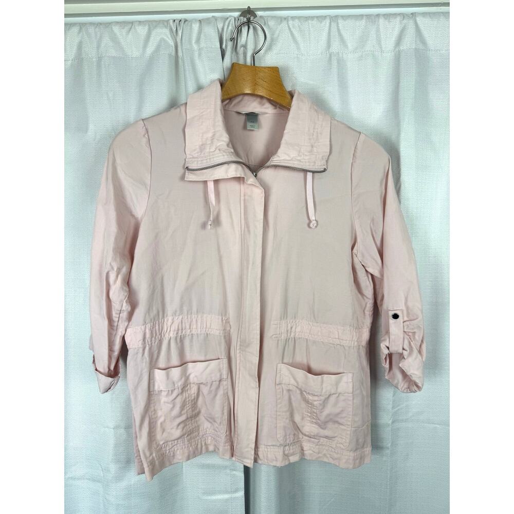 Christopher Banks Petite‎ Pink Utility Jacket Lightweight Zip P/M
